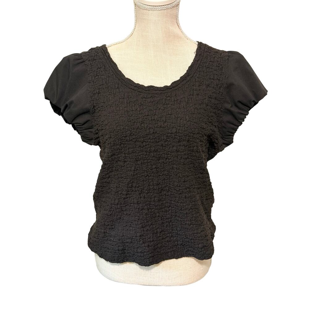 DKNY Black Knit Top Size XL